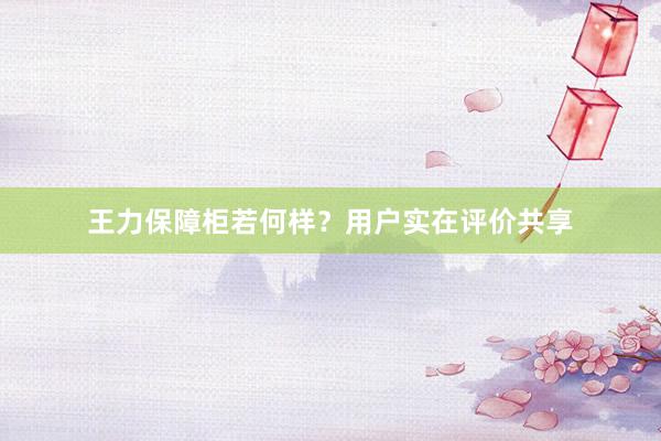 王力保障柜若何样？用户实在评价共享